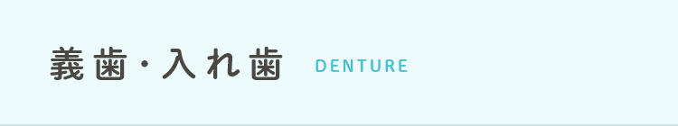 義歯･入れ歯 denture