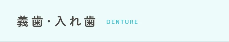 義歯･入れ歯 denture